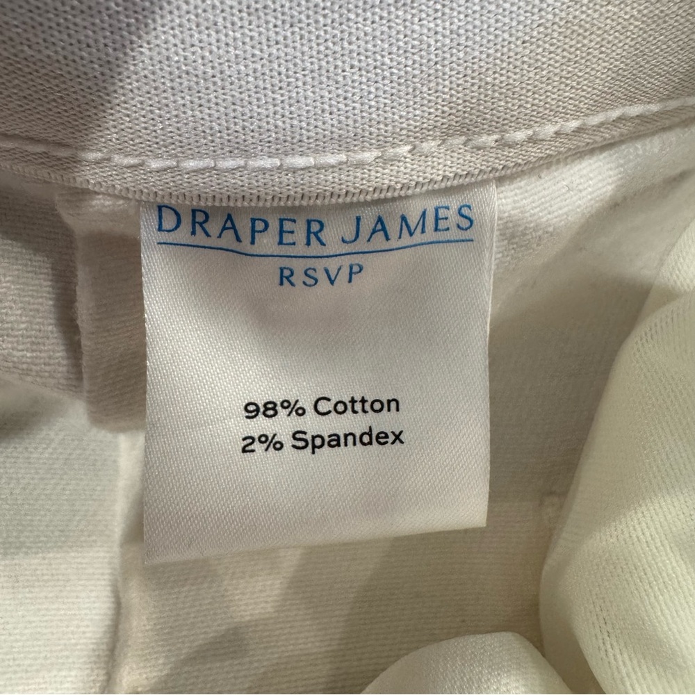 Draper James White Denim Button-Front A-Line Midi Skirt - Picture 5 of 7